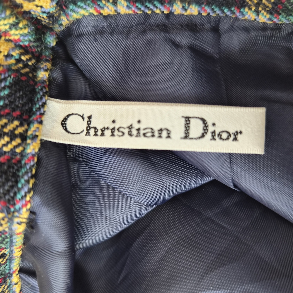 Christian Dior Sports Classic Plaid Pencil Skirt - Red/Green/Yellow - Picture 7 of 7
